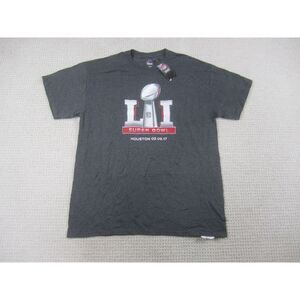 New England Patriots Shirt Men Large Gray NFL Superbowl 2017 Atlanta Falcons NWT